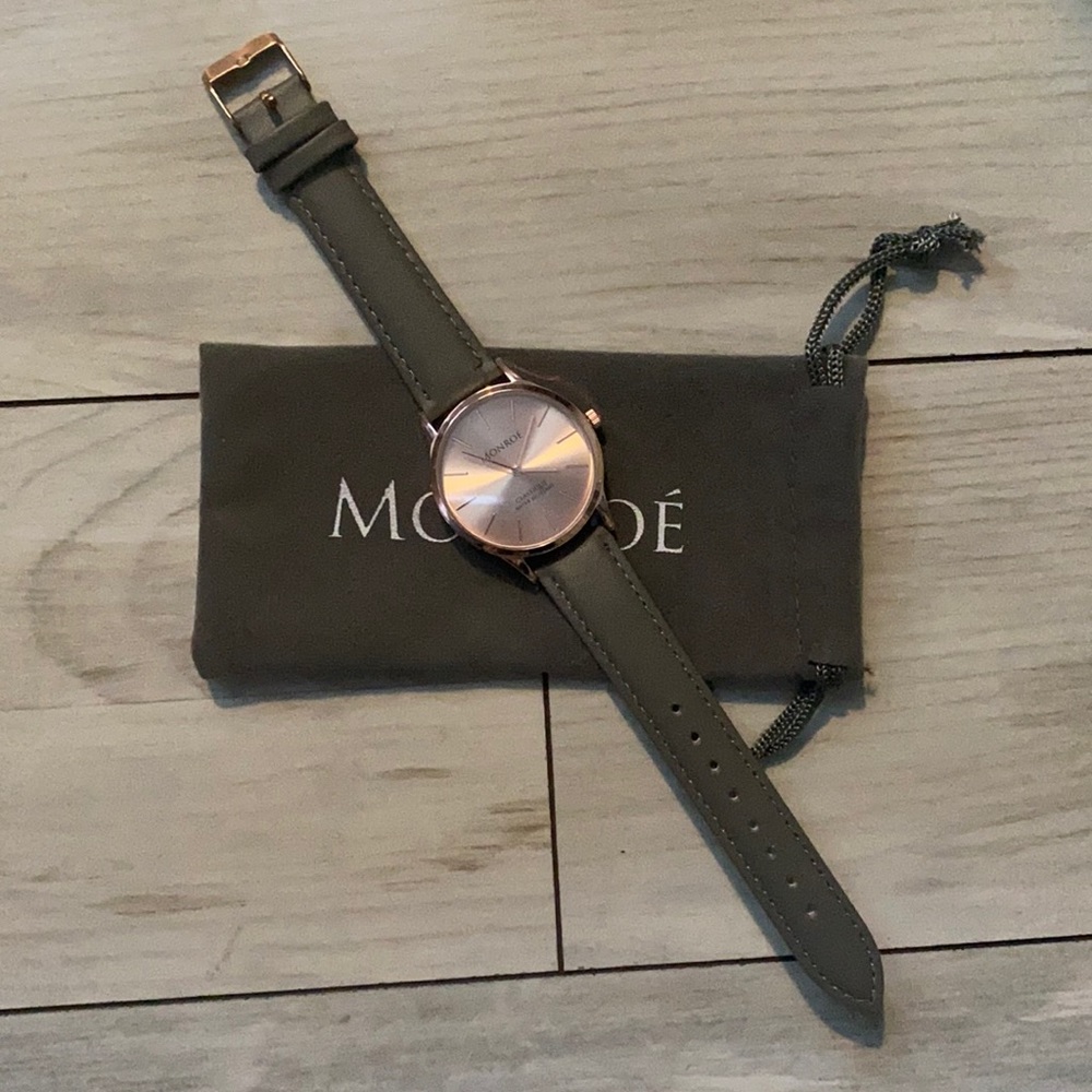 Monroe Watch Brand New Rose Gold Sunburst